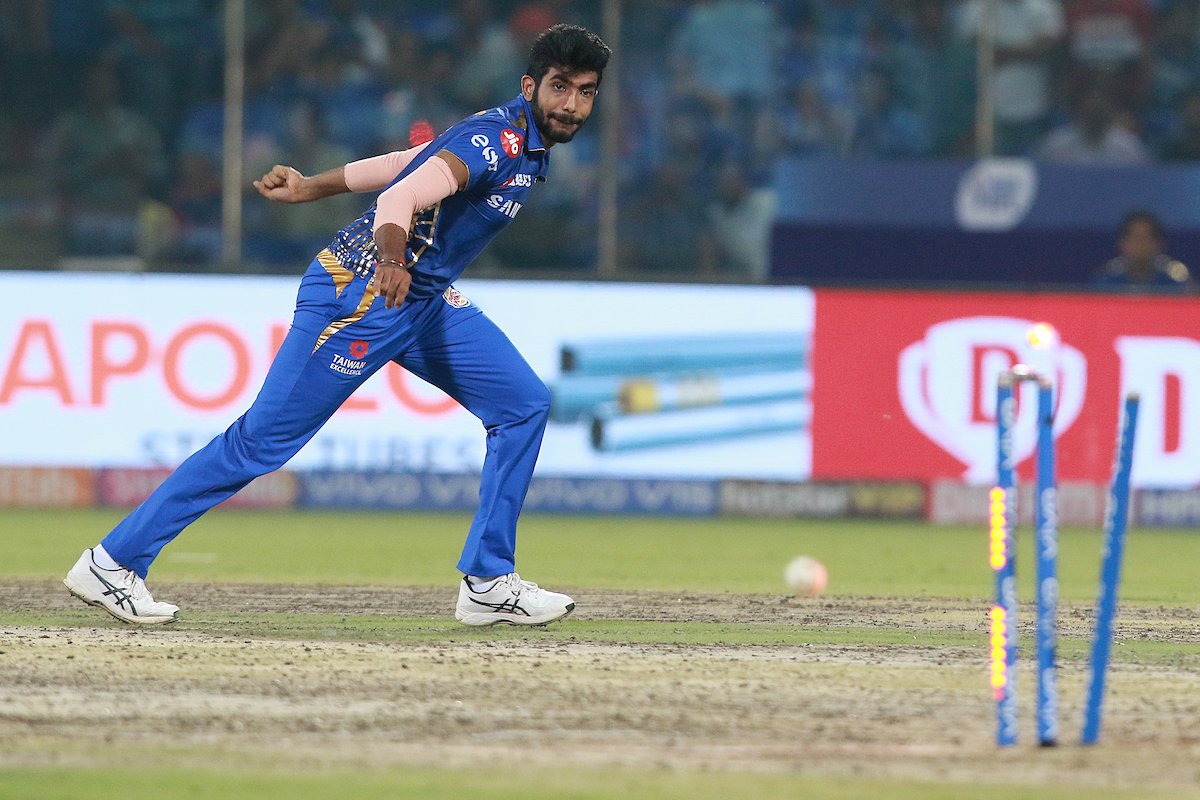 Bumrah castling the stumps