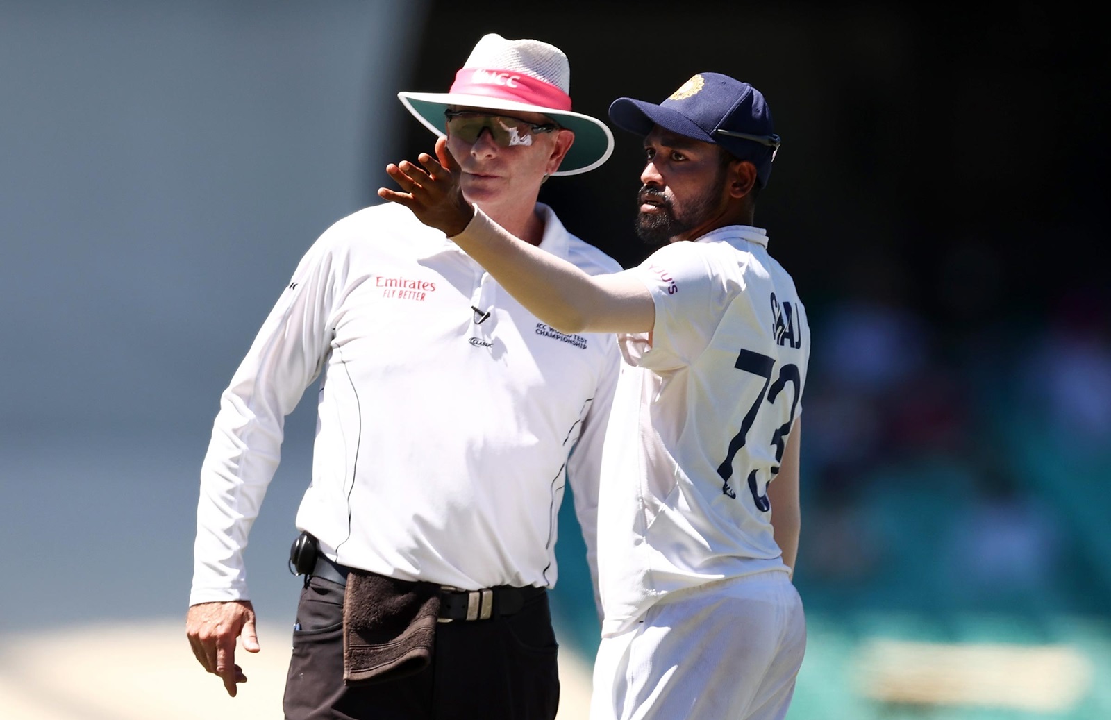 Siraj was subject to racial abuse in Sydney