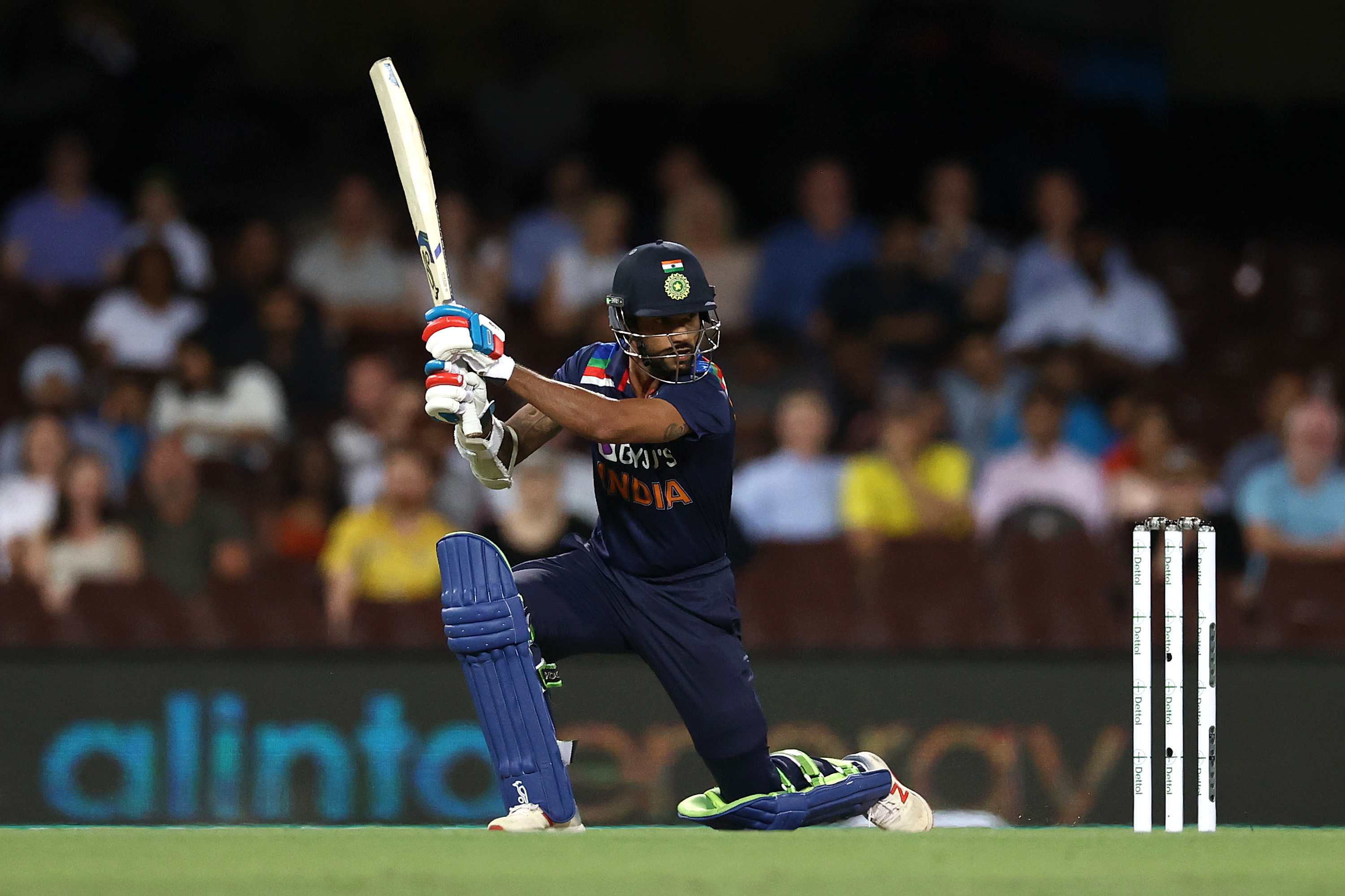 Dhawan scored a solid fifty