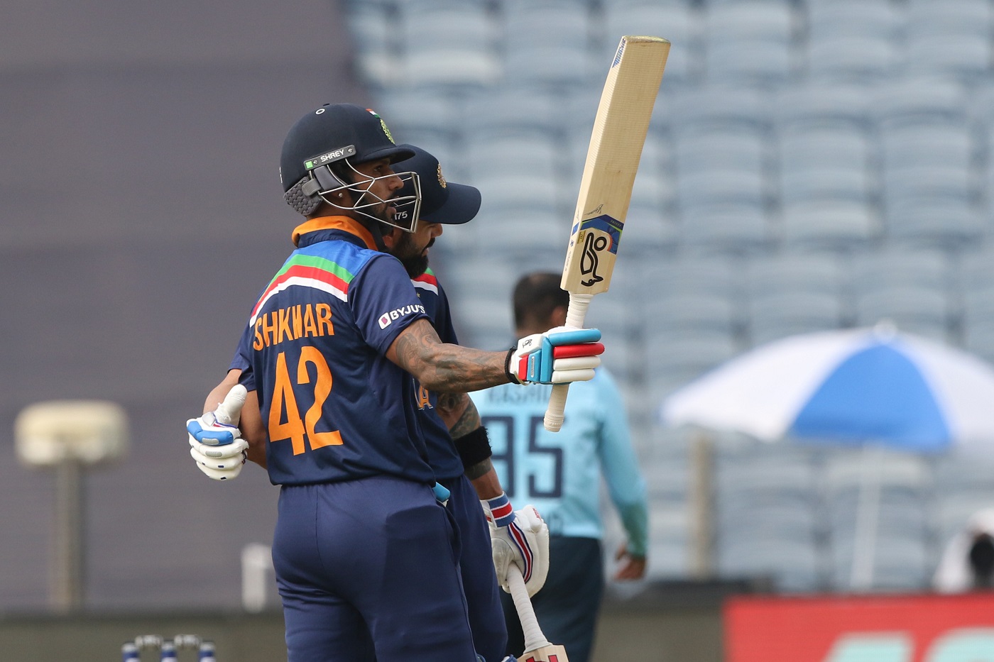 Dhawan during the last ODI series against England