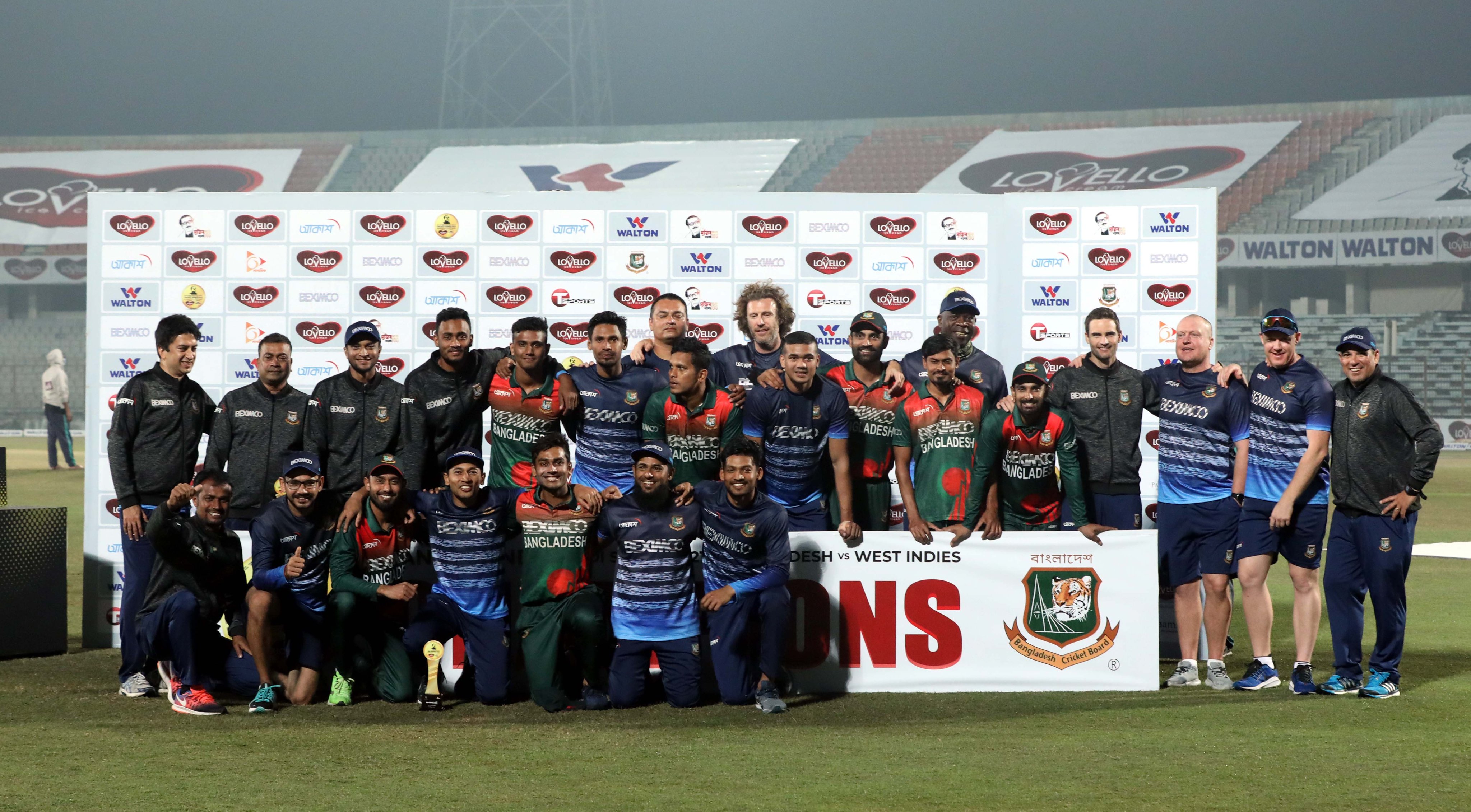 Bangladesh recently played West Indies at home