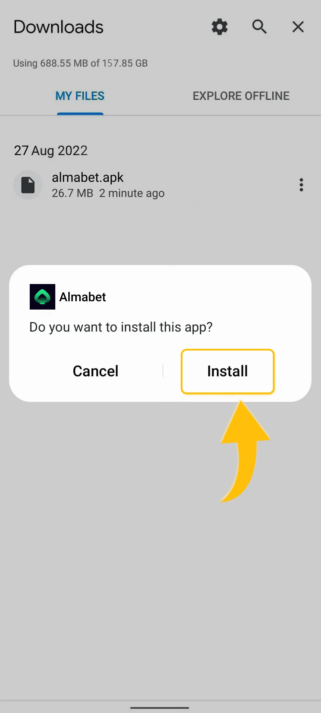 Install the app.