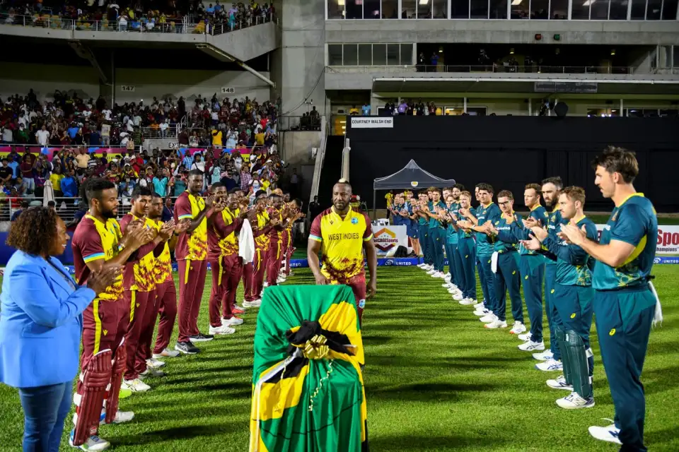 Andre Russell played his final T20I on Wednesday as Australia defeated the West Indies by eight wickets in Kingston