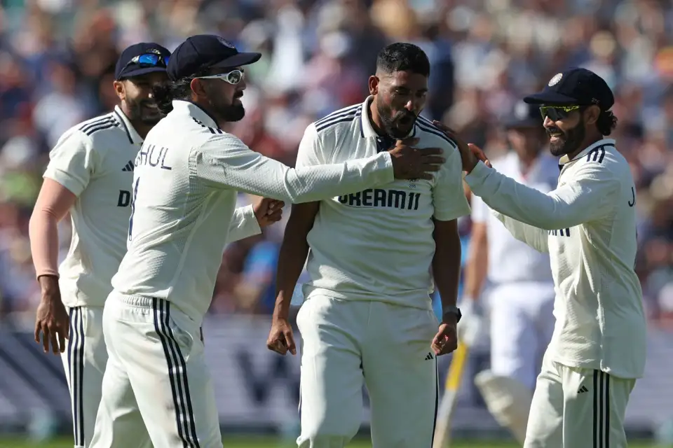 Mohammed Siraj was ecstatic after making England capitulate on Day 2 at Edgbaston