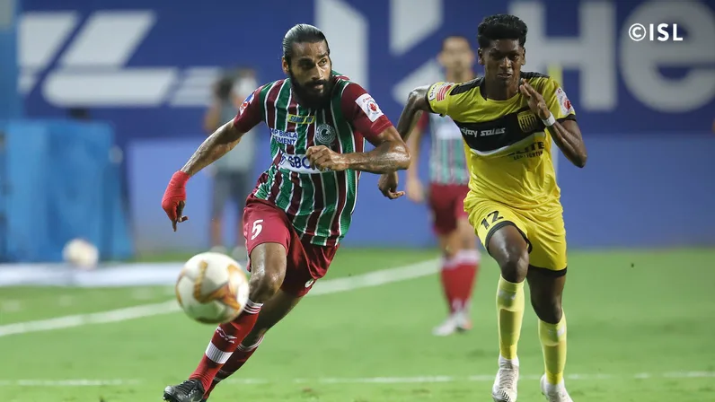 Sandesh Jhinghan (left) guided ATK-Mohun Bagan to second-place finish in the 2020-21 ISL