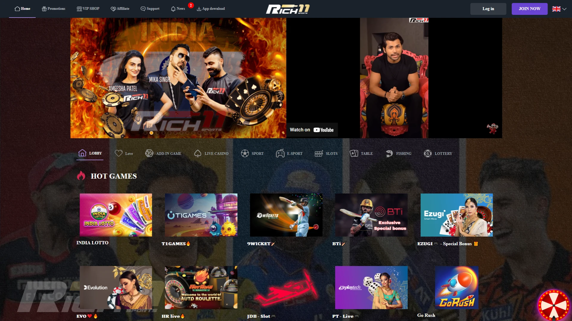 Rich11 interface