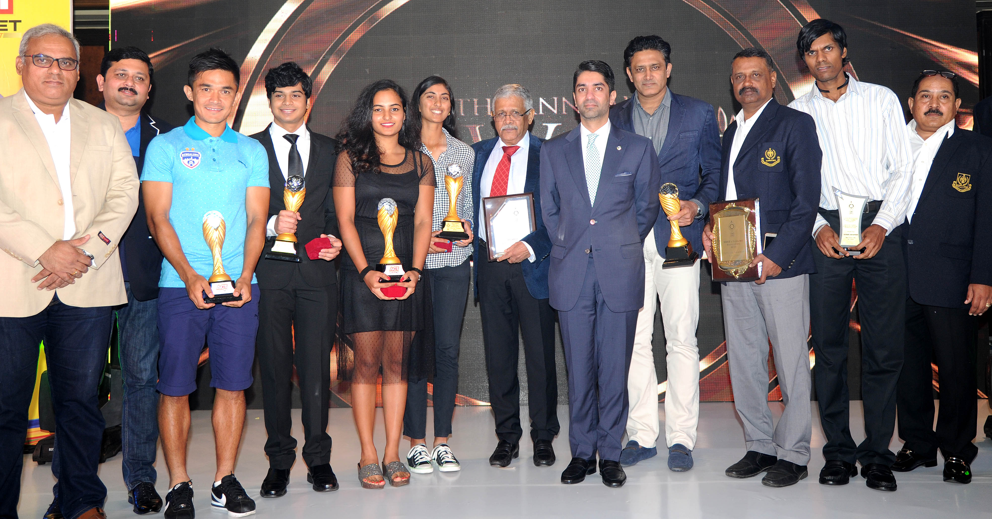 Anil Kumble receives “Coach of the Year�at SWAB annual awards